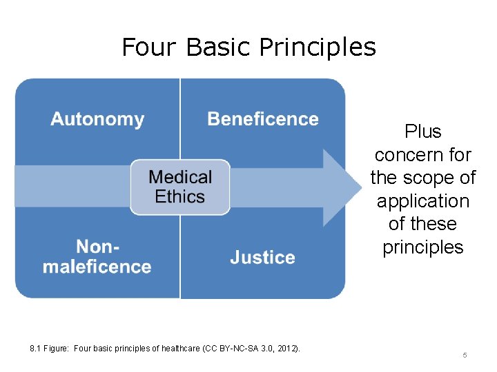 Four Basic Principles Plus concern for the scope of application of these principles 8.