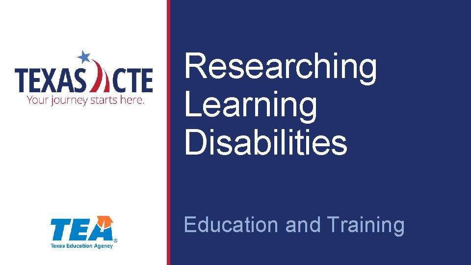 Researching Learning Disabilities Education and Training 