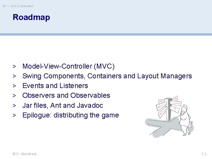 P 2 — GUI Construction Roadmap > Model-View-Controller (MVC) > Swing Components, Containers and