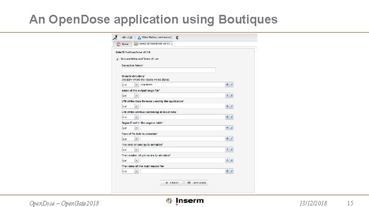 An Open. Dose application using Boutiques Open. Dose – Open. Gate 2018 13/12/2018 15