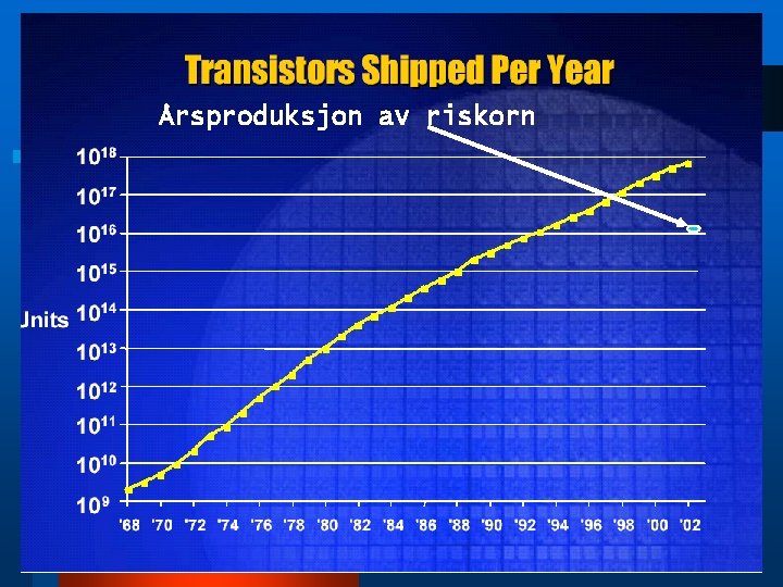 Årsproduksjon av riskorn 