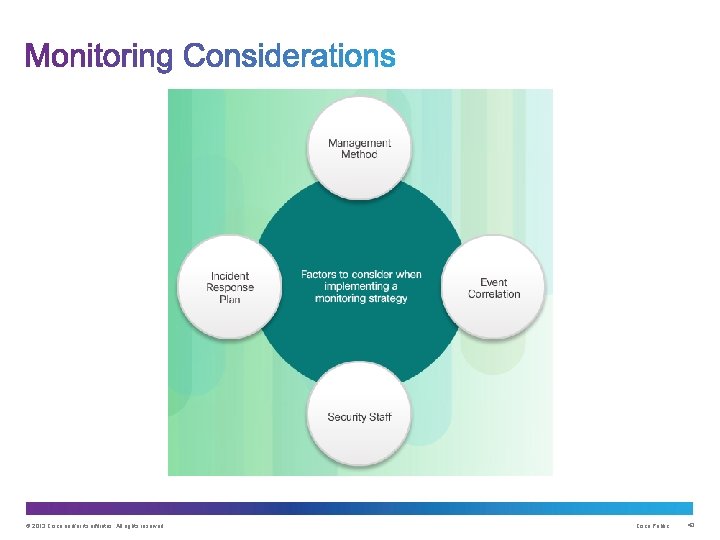 © 2013 Cisco and/or its affiliates. All rights reserved. Cisco Public 43 