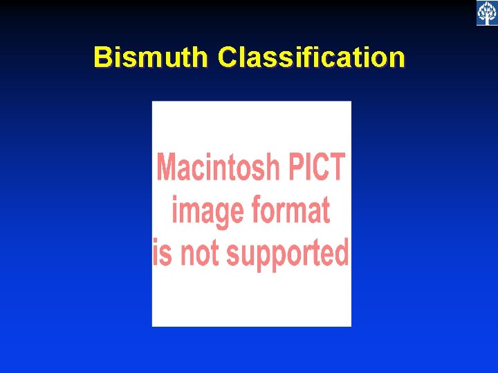 Bismuth Classification 