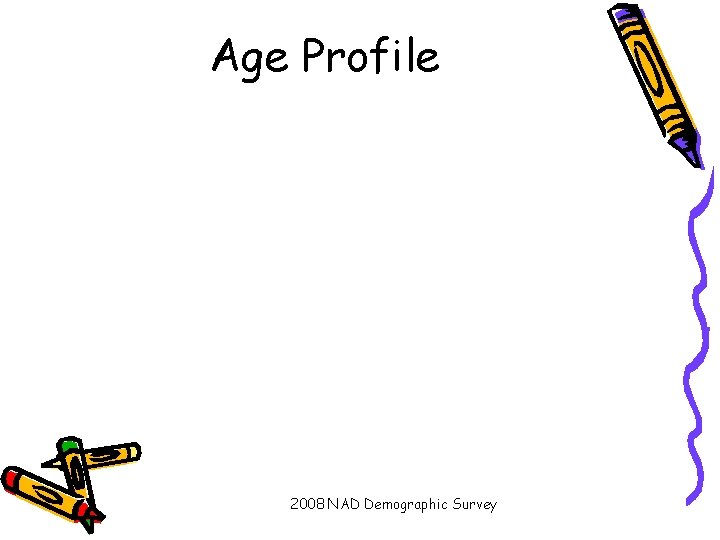 Age Profile 2008 NAD Demographic Survey 