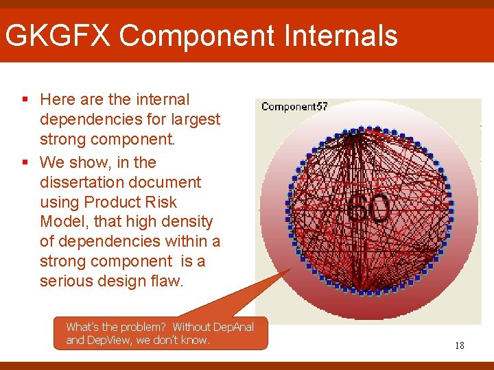 GKGFX Component Internals § Here are the internal dependencies for largest strong component. § GKGFX Component Internals § Here are the internal dependencies for largest strong component. §