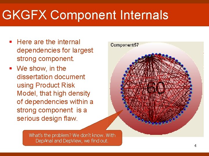GKGFX Component Internals § Here are the internal dependencies for largest strong component. § GKGFX Component Internals § Here are the internal dependencies for largest strong component. §
