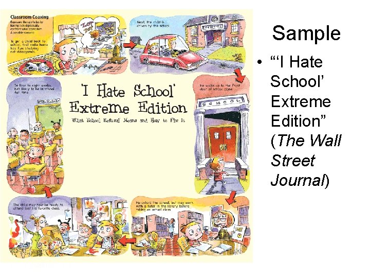 Sample • “‘I Hate School’ Extreme Edition” (The Wall Street Journal) 