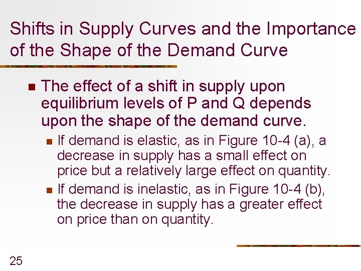 Shifts in Supply Curves and the Importance of the Shape of the Demand Curve