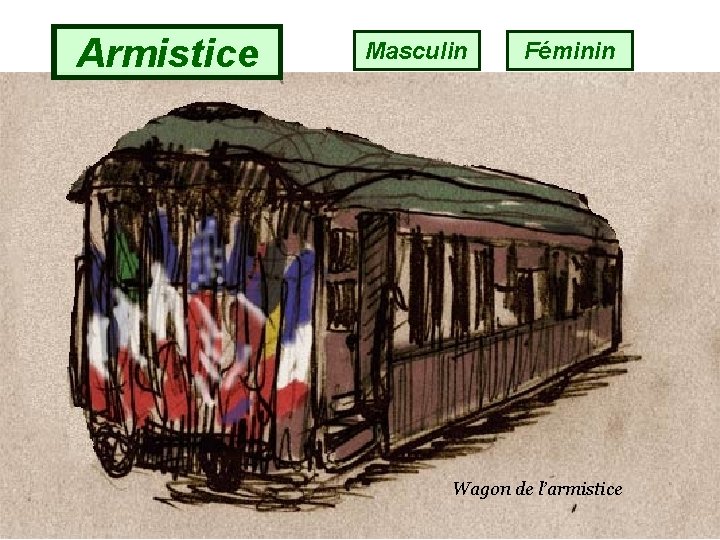 Armistice Masculin Féminin Wagon de l’armistice 