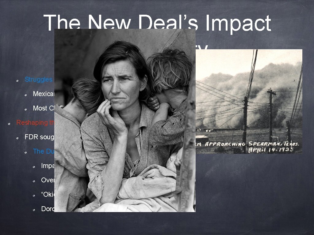 The New Deal’s Impact on Society Struggles in the West: Mexican Americans benefitted from