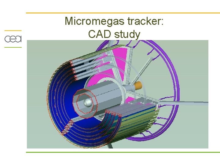 Micromegas tracker: CAD study 