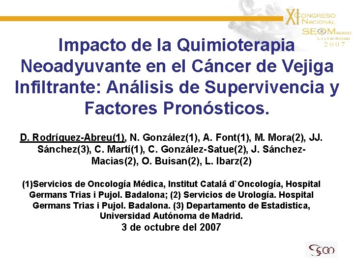 Impacto de la Quimioterapia Neoadyuvante en el Cáncer de Vejiga Infiltrante: Análisis de Supervivencia