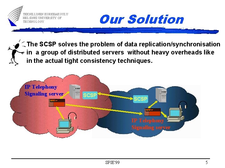 Our Solution TEKNILLINEN KORKEAKOULU HELSINKI UNIVERSITY OF TECHNOLOGY The SCSP solves the problem of