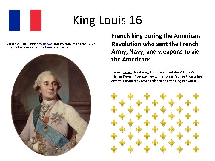 King Louis 16 Joseph Dupless, Portrait of Louis XVI, King of France and Navarre