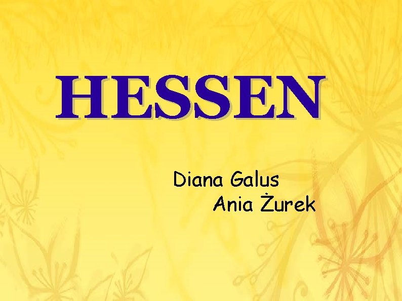 HESSEN Diana Galus Ania Żurek 