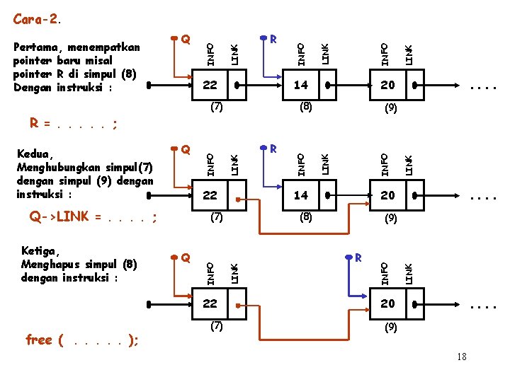 20 (8) (7) INFO LINK 20 (8) LINK INFO Q R 14 (7) 22
