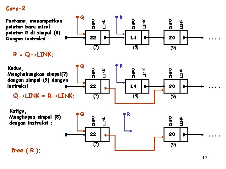 14 (8) (7) R LINK INFO LINK 20 . . (9) LINK INFO Q