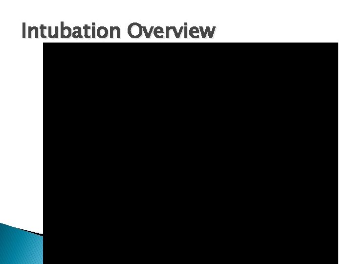 Intubation Overview 