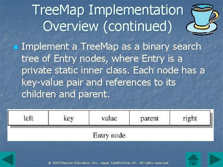 Tree. Map Implementation Overview (continued) n Implement a Tree. Map as a binary search