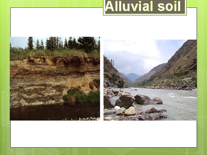 Alluvial soil Alluvial soil