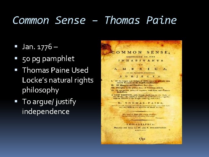 Common Sense – Thomas Paine Jan. 1776 – 50 pg pamphlet Thomas Paine Used Common Sense – Thomas Paine Jan. 1776 – 50 pg pamphlet Thomas Paine Used