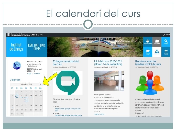 El calendari del curs 