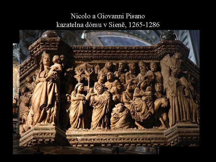 Nicolo a Giovanni Pisano kazatelna dómu v Sieně, 1265 -1286 