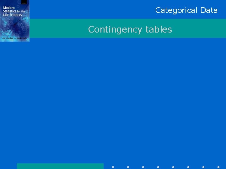 Categorical Data Contingency tables 