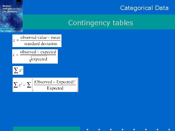 Categorical Data Contingency tables 