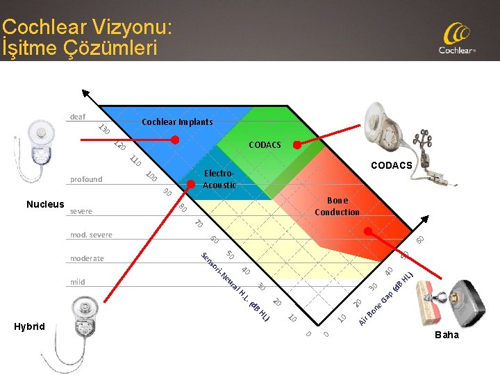 Coch. Iear Vizyonu: İşitme Çözümleri deaf 0 13 Cochlear Implants 12 CODACS 0 0