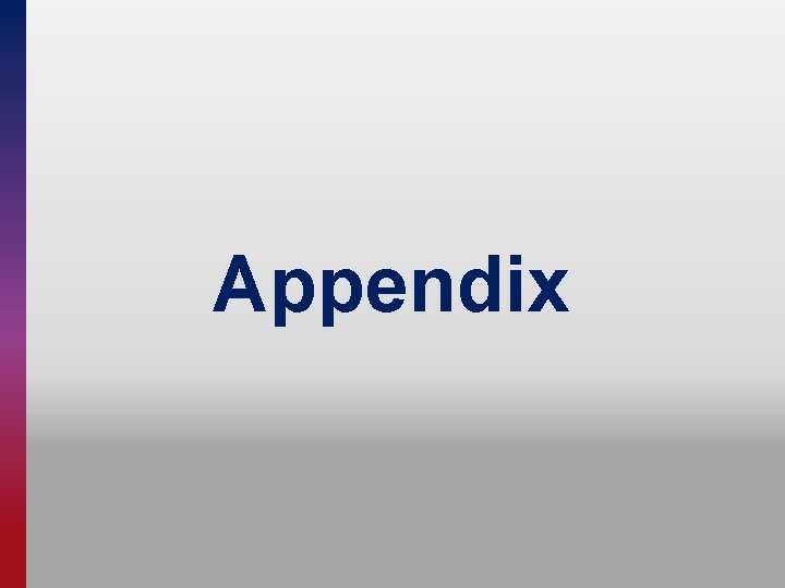 Appendix 