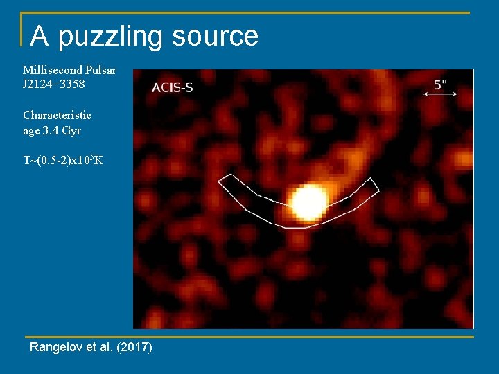 A puzzling source Millisecond Pulsar J 2124− 3358 Characteristic age 3. 4 Gyr T~(0.