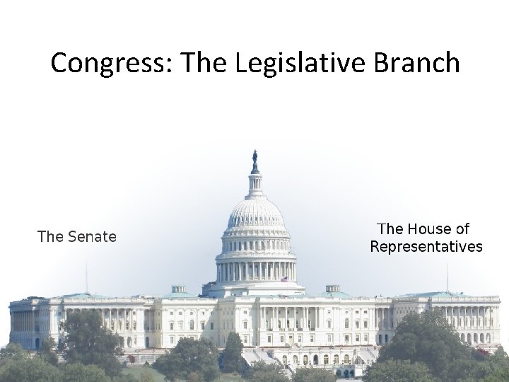 Congress: The Legislative Branch 