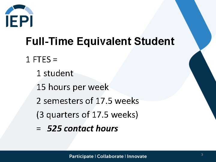 Calculating and Understanding FTES September 18 2018 New