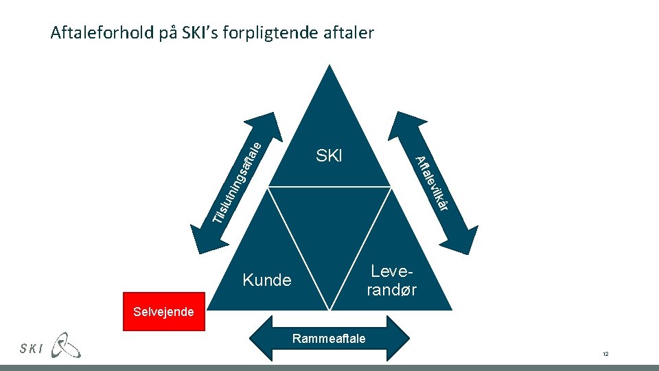 Tils år lutn vilk ing ale saf SKI Aft tale Aftaleforhold på SKI’s forpligtende