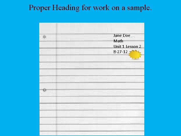 All About Work Samples Quarterly Work Samples Although