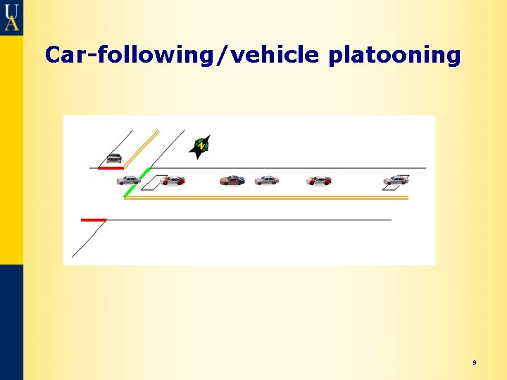 Car-following/vehicle platooning 9 