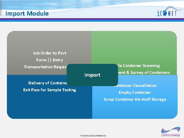 Import Module Job Order to Port Form || Entry Transportation Requisition Mobile Container Scanning