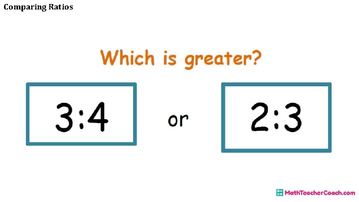 Comparing Ratios 