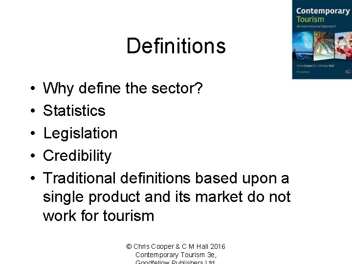 Definitions • • • Why define the sector? Statistics Legislation Credibility Traditional definitions based