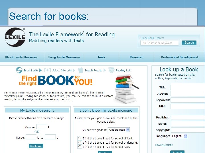 Search for books: 