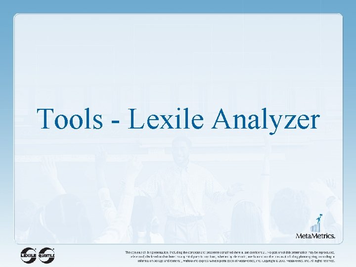 Tools - Lexile Analyzer 