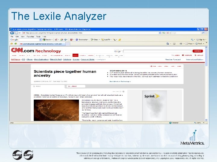 The Lexile Analyzer 