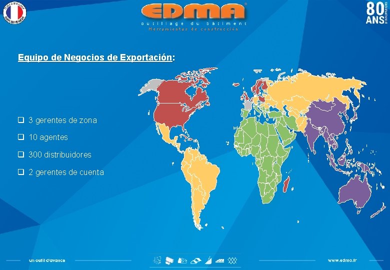 Herramientas de construcción Equipo de Negocios de Exportación: q 3 gerentes de zona q