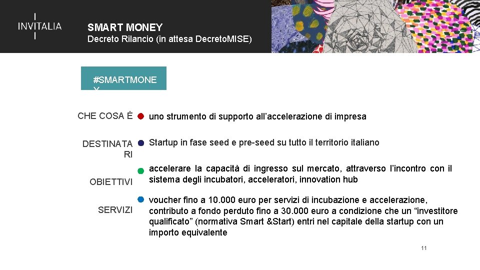 SMART MONEY Decreto Rilancio (in attesa Decreto. MISE) #SMARTMONE Y CHE COSA Ė DESTINATA