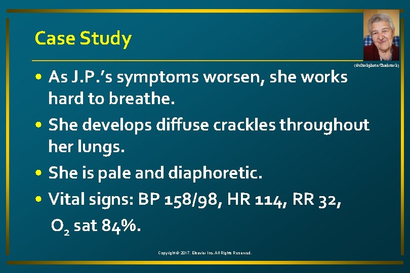 Case Study (©i. Stockphoto/Thinkstock) • As J. P. ’s symptoms worsen, she works hard