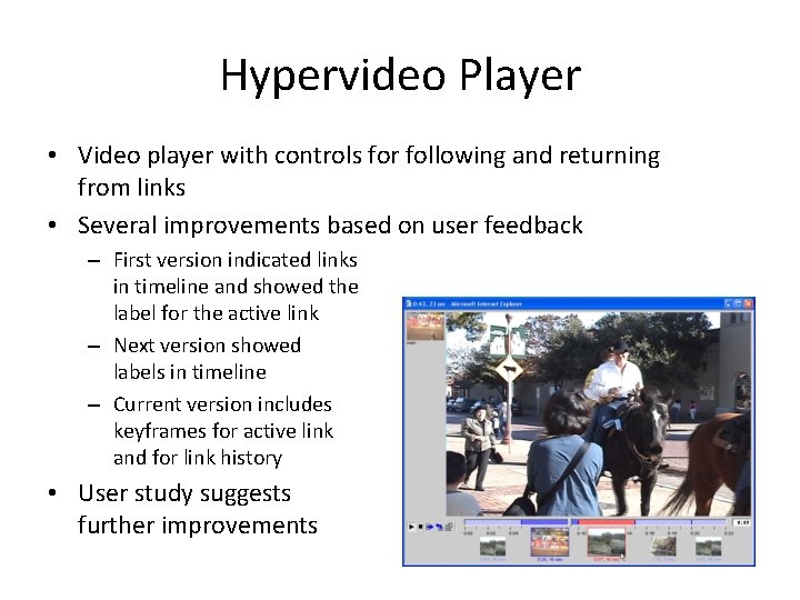 Hypervideo Player • Video player with controls for following and returning from links • Hypervideo Player • Video player with controls for following and returning from links •
