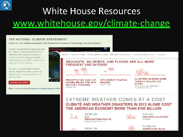 White House Resources www. whitehouse. gov/climate-change 