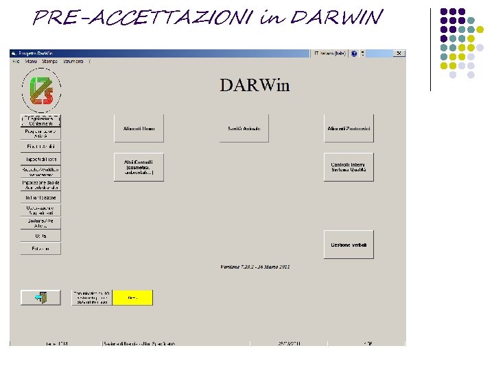 PRE-ACCETTAZIONI in DARWIN 