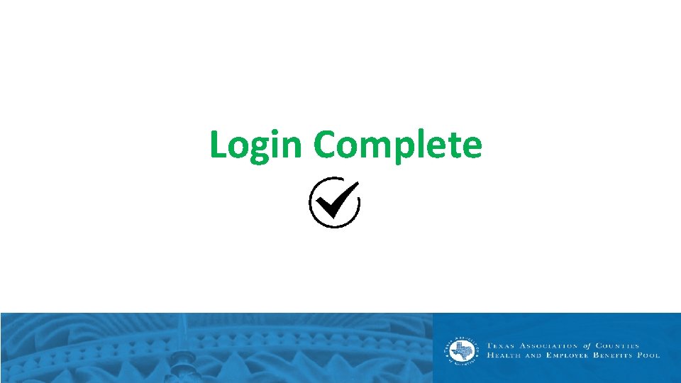 Login Complete 